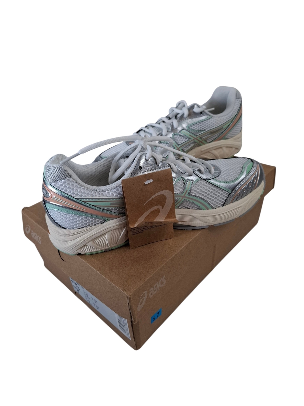 ASICS GT 2160 White /Mint Tint silver Size 9 Women 7-1/2 Men’s Unisex New